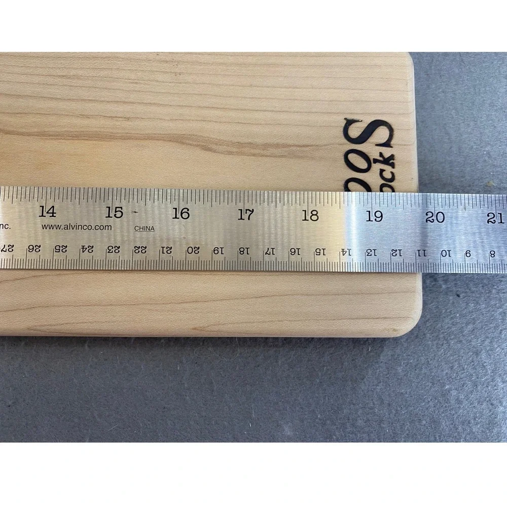 Boos Blocks Maple Wood Serving Board Rectangular Paddle Charcuterie Tray 20x4.5